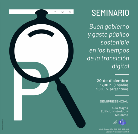 Seminario sobre «Buen gobierno y gasto público sostenible en los tiempos de la transición digital»