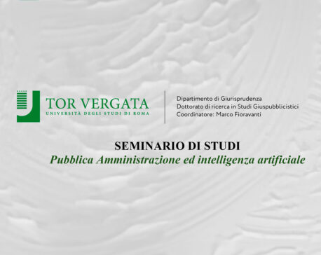 Seminario di Studi: Pubblica Amministrazione ed intelligenza artificiale, 3 de noviembre, Roma, Italia.